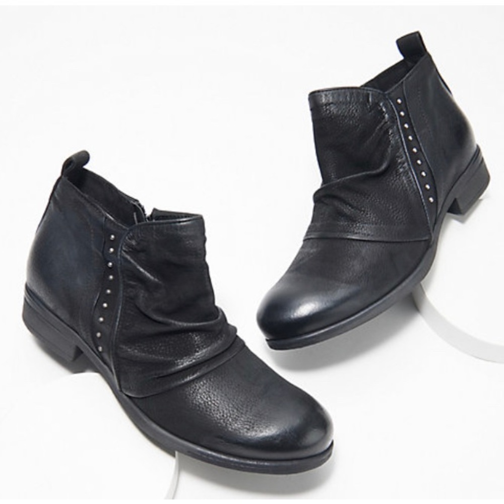 🎃 Leather Studded Booties - Victorian Witch